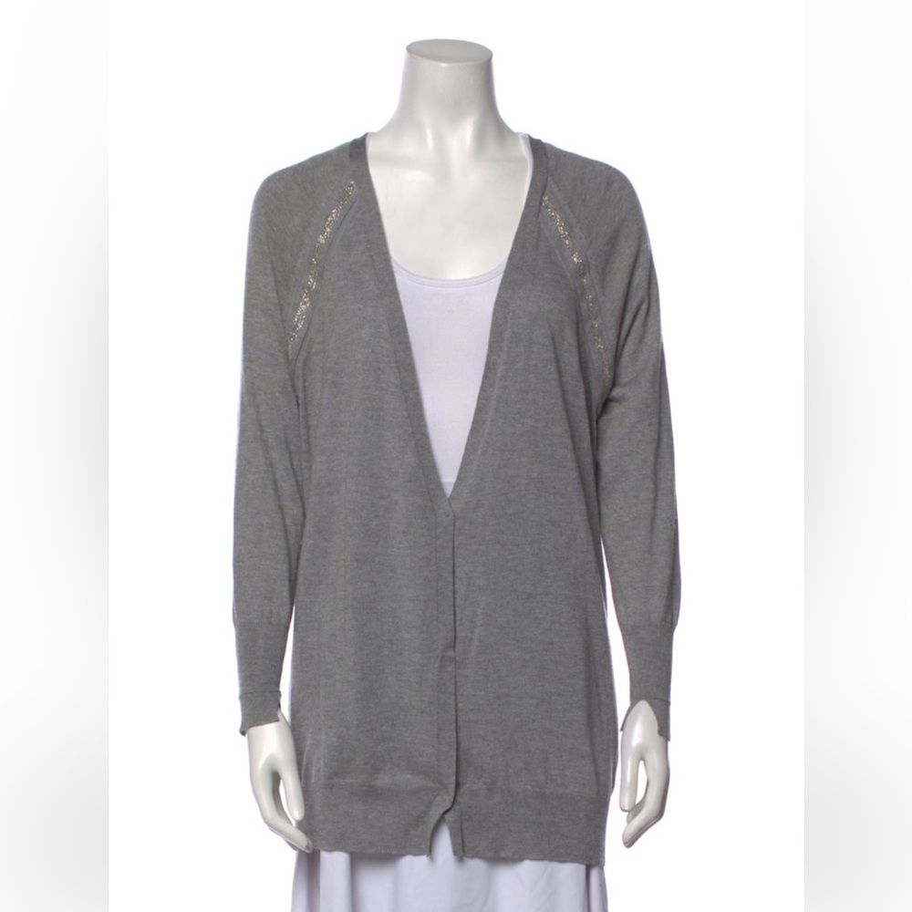 Halston Heritage Silk Cardigan
